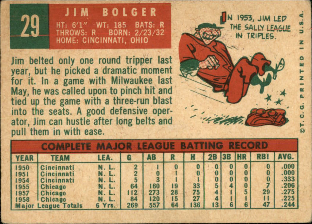 1959 TOPPS BASEBALL ASSORTED SINGLES U-PICK #1-220 - Picture 45 of 500