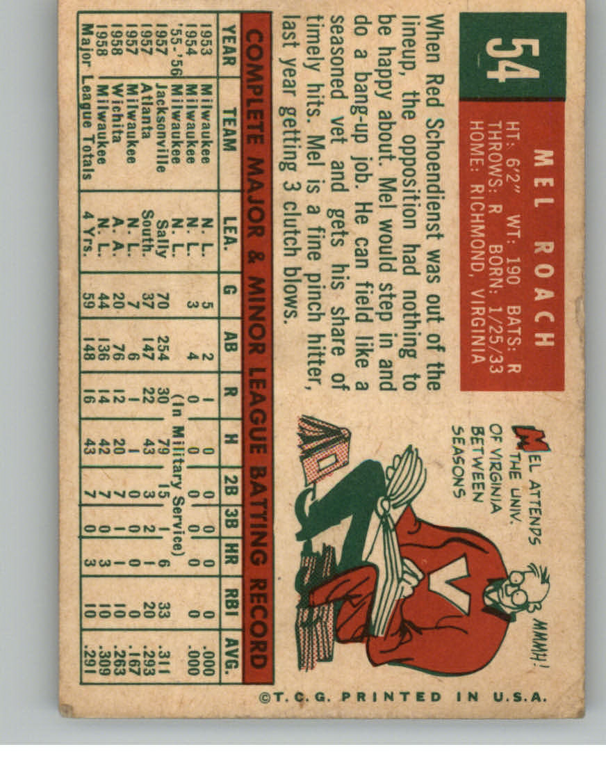 1959 TOPPS BASEBALL ASSORTED SINGLES U-PICK #1-220 - Picture 63 of 500