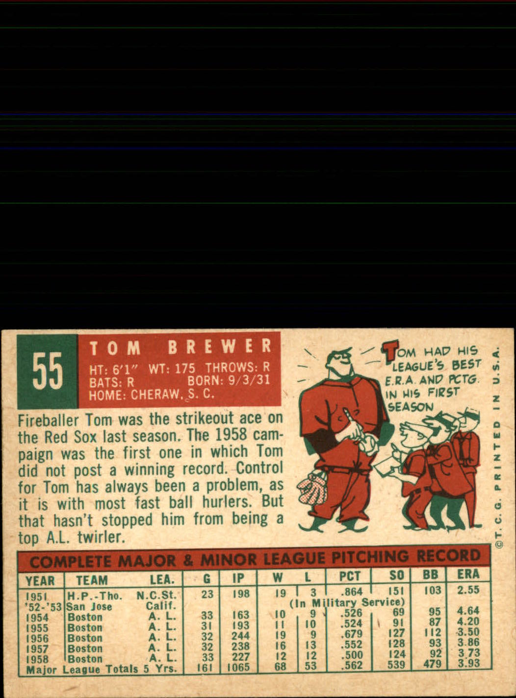 1959 TOPPS BASEBALL ASSORTED SINGLES U-PICK #1-220 - Picture 65 of 500
