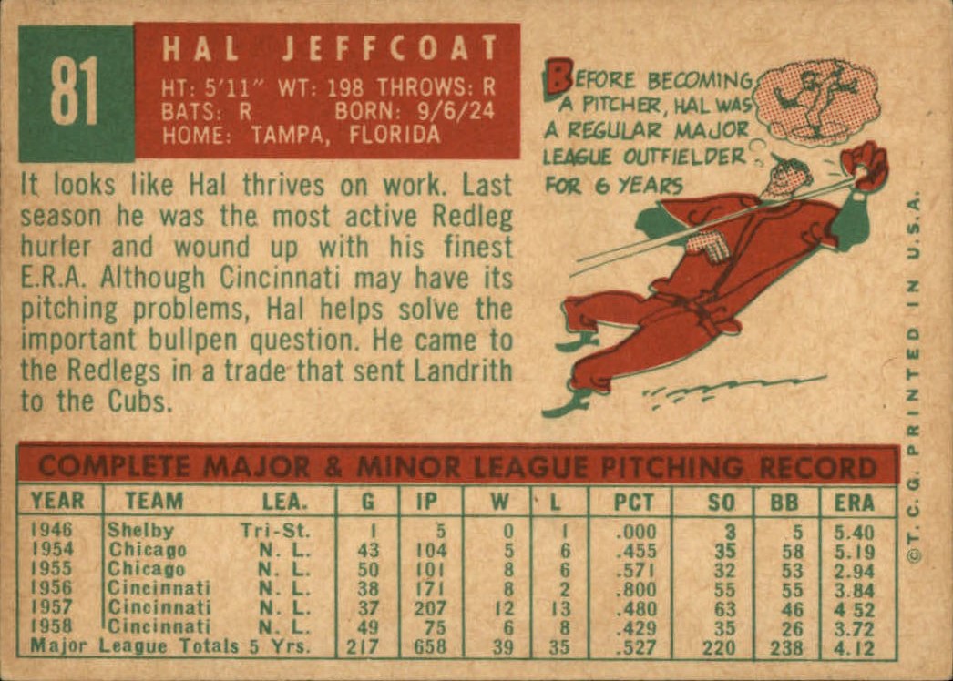 1959 TOPPS BASEBALL ASSORTED SINGLES U-PICK #1-220 - Picture 105 of 500