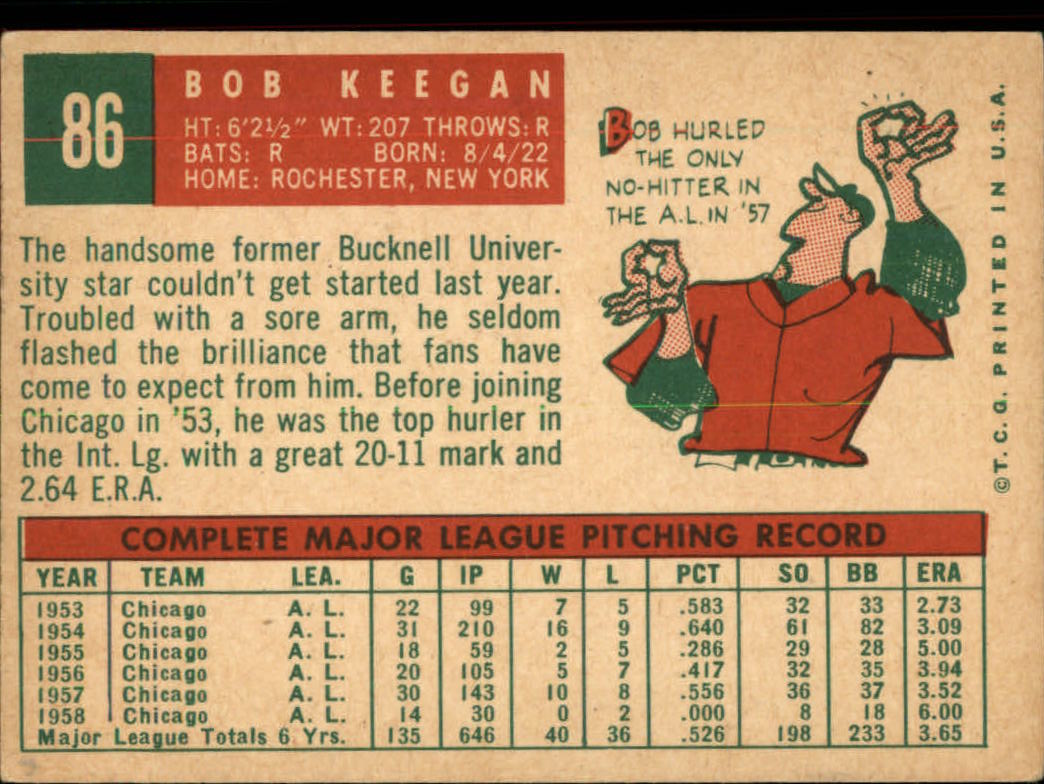 1959 TOPPS BASEBALL ASSORTED SINGLES U-PICK #1-220 - Picture 129 of 500