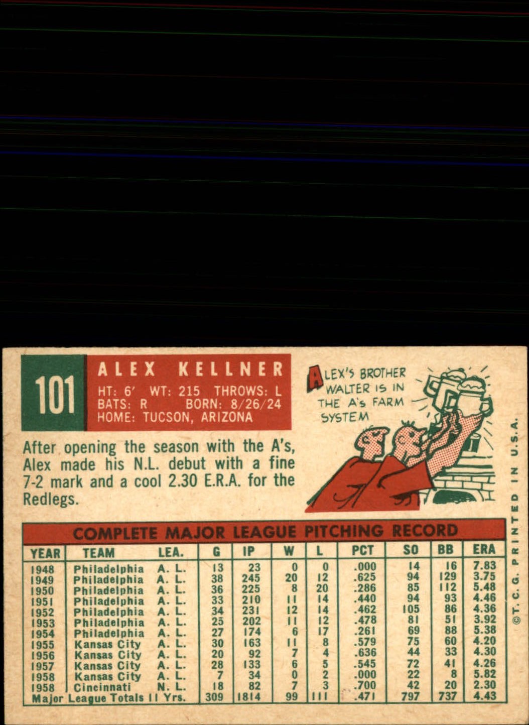 1959 TOPPS BASEBALL ASSORTED SINGLES U-PICK #1-220 - Picture 167 of 500