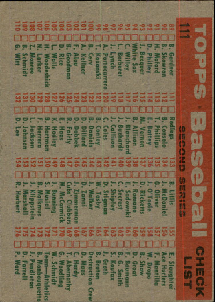 1959 TOPPS BASEBALL ASSORTED SINGLES U-PICK #1-220 - Picture 173 of 500