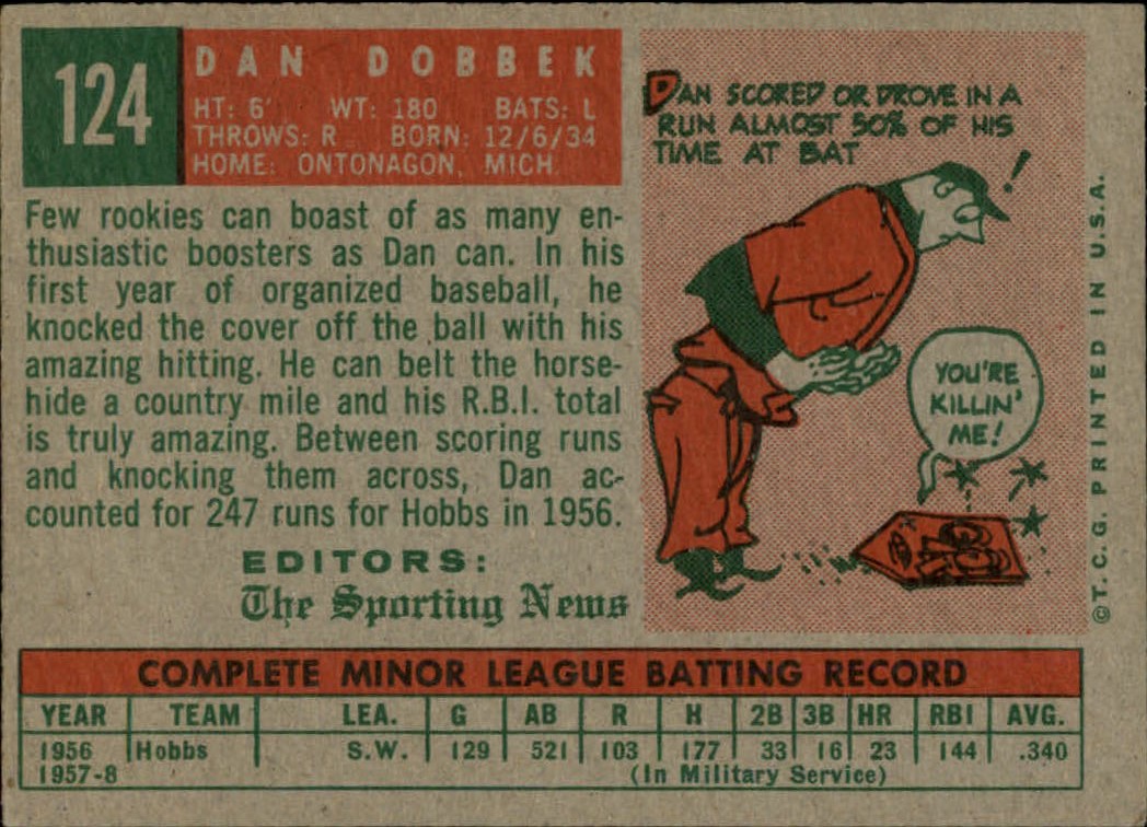 1959 TOPPS BASEBALL ASSORTED SINGLES U-PICK #1-220 - Picture 213 of 500