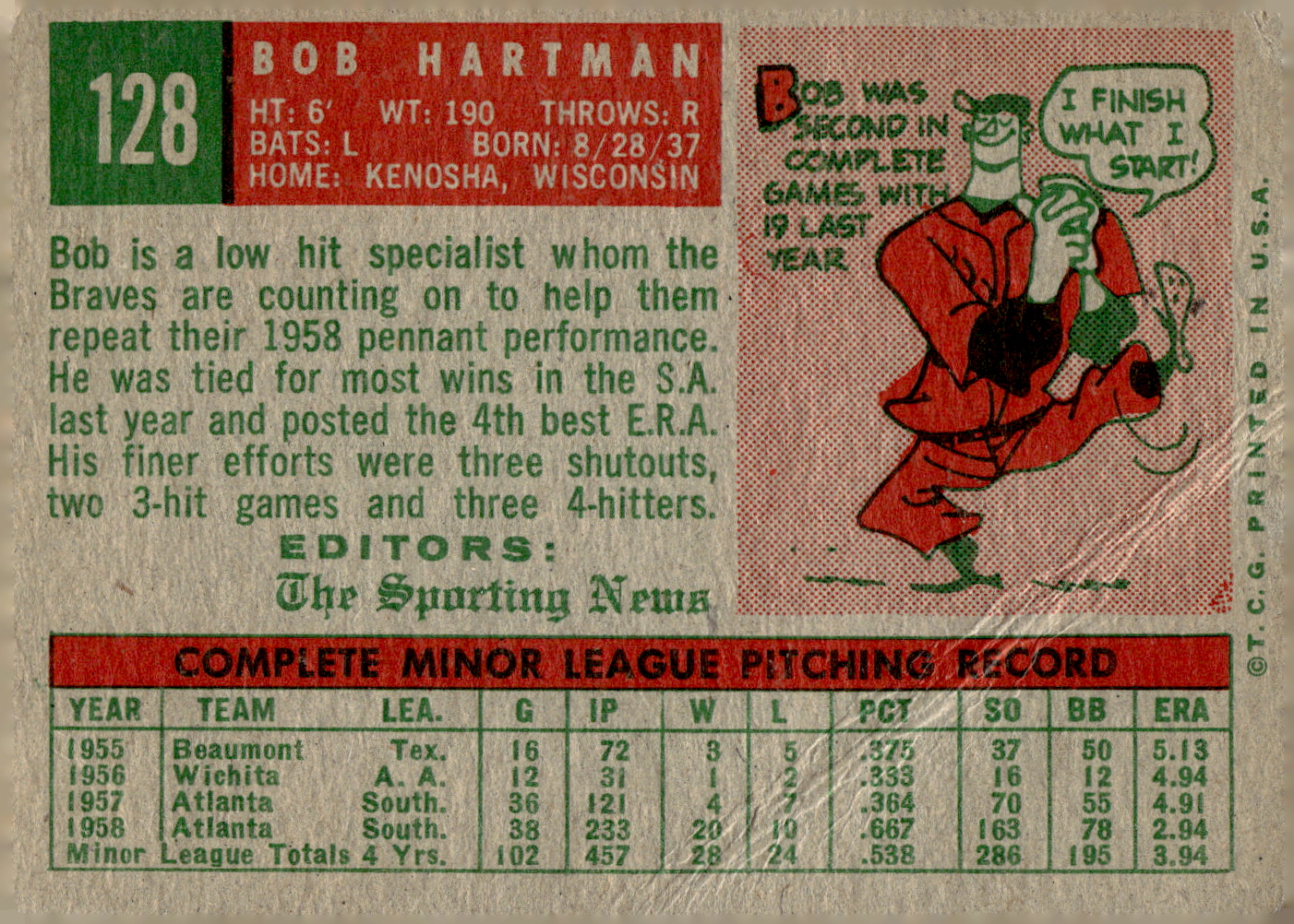 1959 TOPPS BASEBALL ASSORTED SINGLES U-PICK #1-220 - Picture 231 of 500