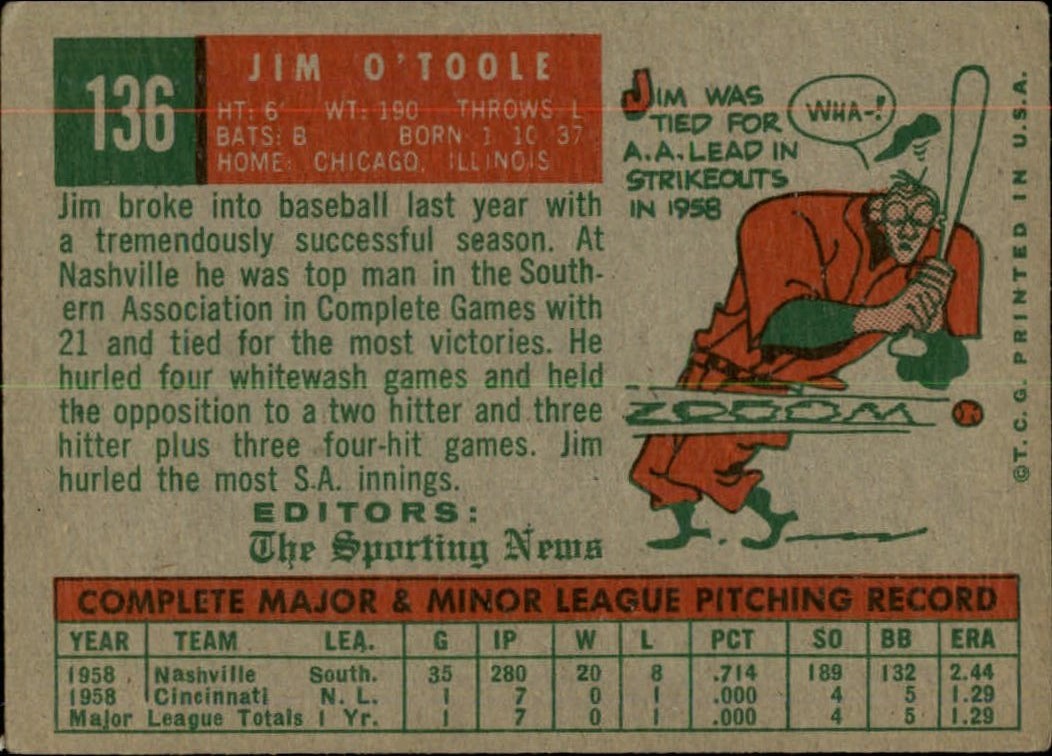 1959 TOPPS BASEBALL ASSORTED SINGLES U-PICK #1-220 - Picture 263 of 500