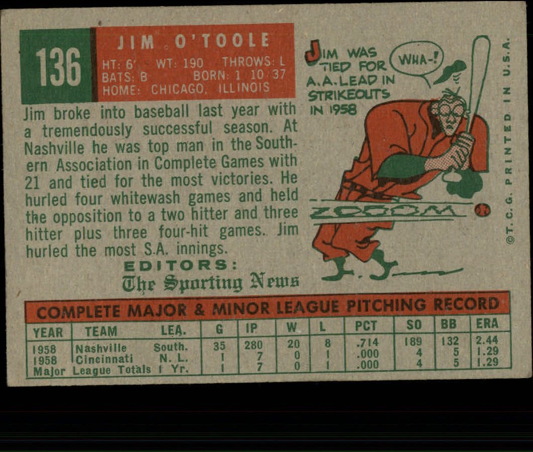 1959 TOPPS BASEBALL ASSORTED SINGLES U-PICK #1-220 - Picture 265 of 500