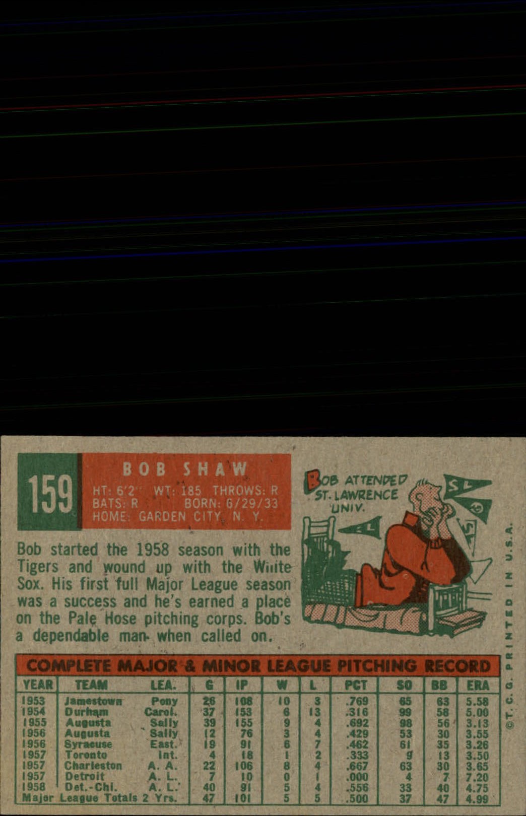 1959 TOPPS BASEBALL ASSORTED SINGLES U-PICK #1-220 - Picture 330 of 500
