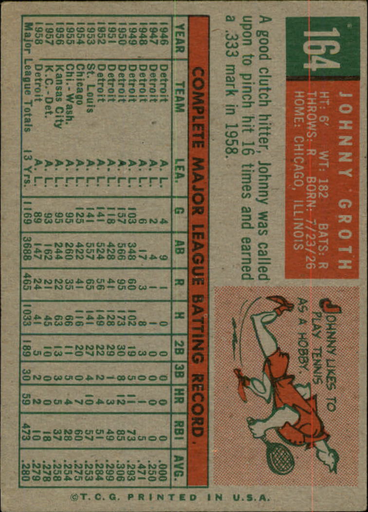 1959 TOPPS BASEBALL ASSORTED SINGLES U-PICK #1-220 - Picture 342 of 500