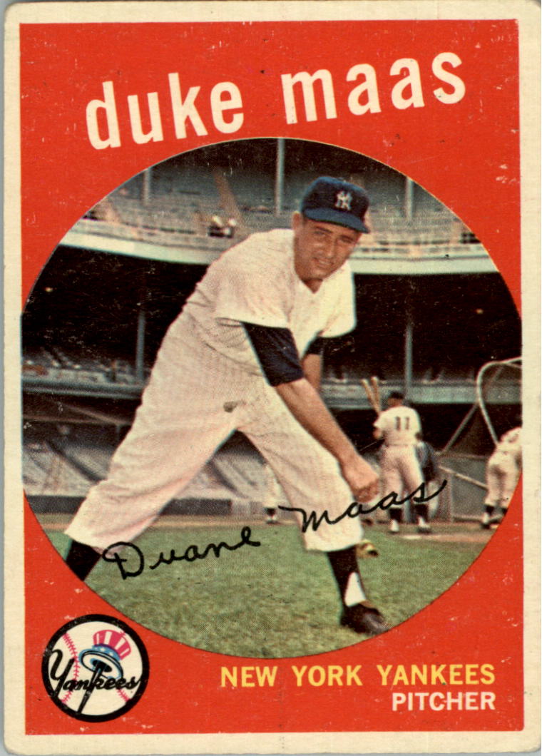 1959 Topps #167 Duke Maas