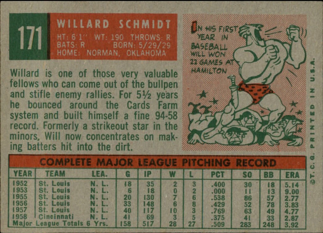 1959 TOPPS BASEBALL ASSORTED SINGLES U-PICK #1-220 - Picture 364 of 500
