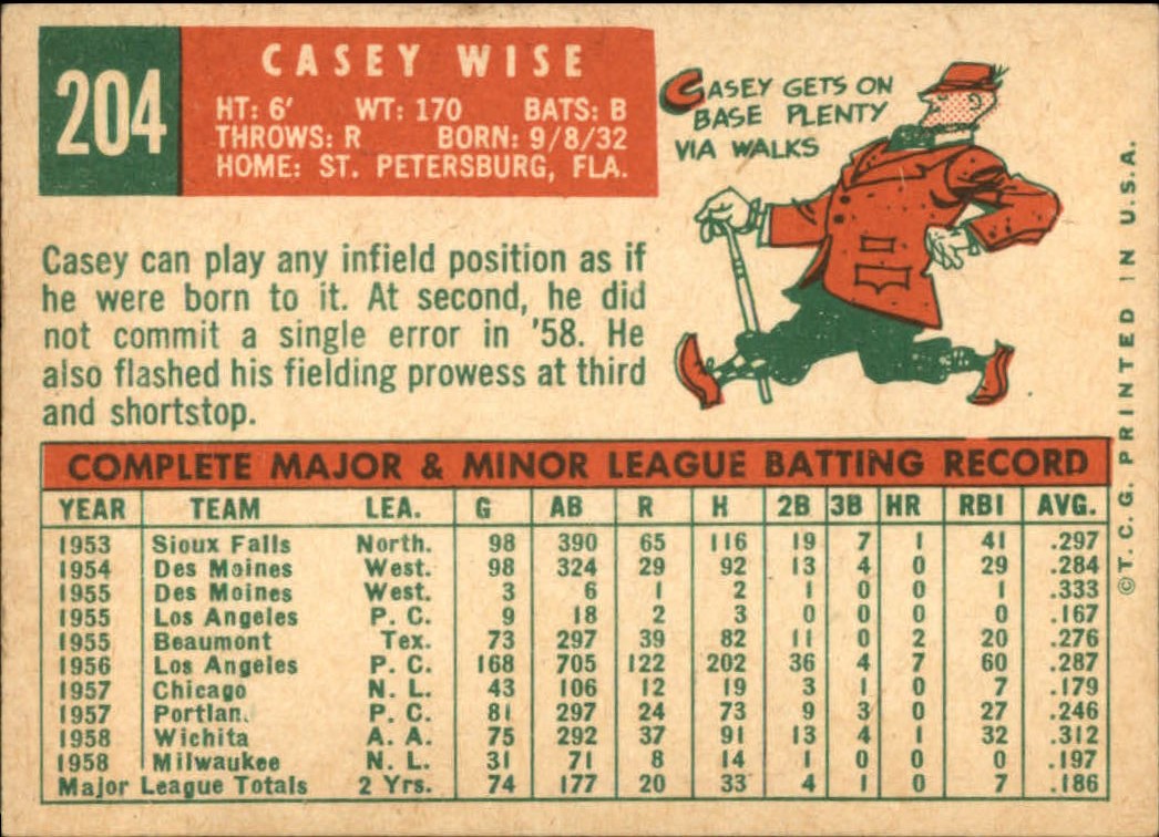 1959 TOPPS BASEBALL ASSORTED SINGLES U-PICK #1-220 - Picture 456 of 500