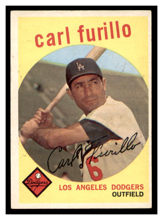 1959 Topps #206A Carl Furillo GB