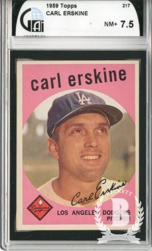 1959 Topps #217 Carl Erskine