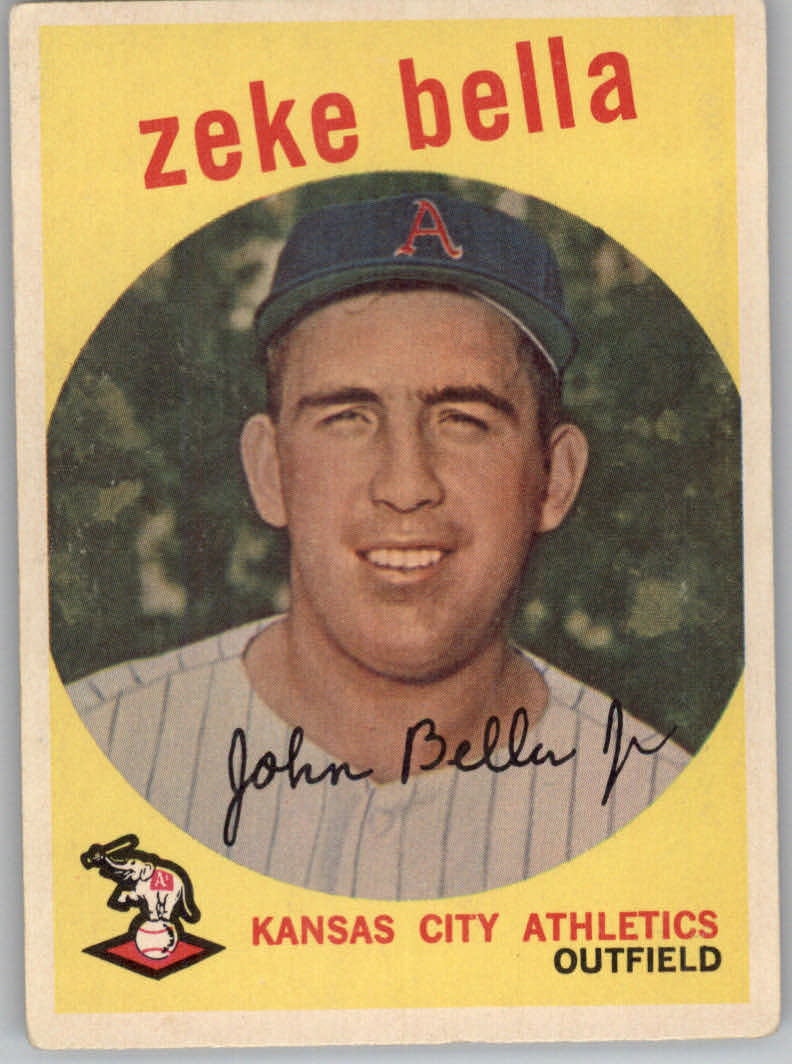 1959 Topps #254 Zeke Bella RC