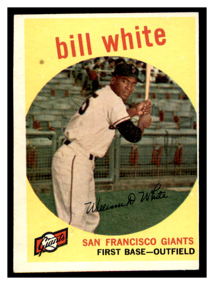 1959 Topps #359 Bill White RC