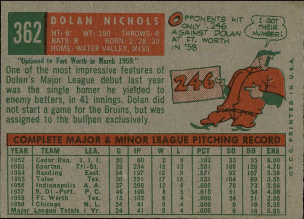 1959 TOPPS BASEBALL ASSORTED SINGLES U-PICK #362-556 - Picture 5 of 488