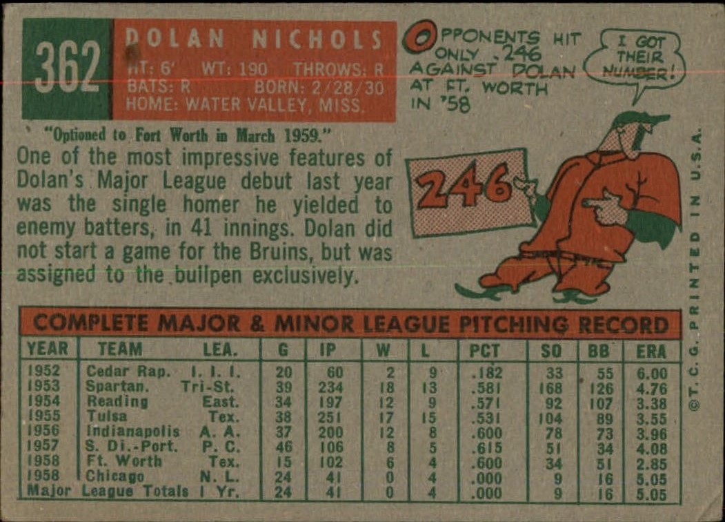 1959 TOPPS BASEBALL ASSORTED SINGLES U-PICK #362-556 - Picture 7 of 488