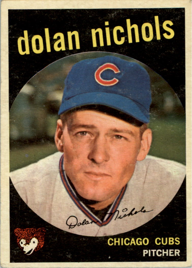 1959 Topps #362A Dolan Nichols RC/With option line