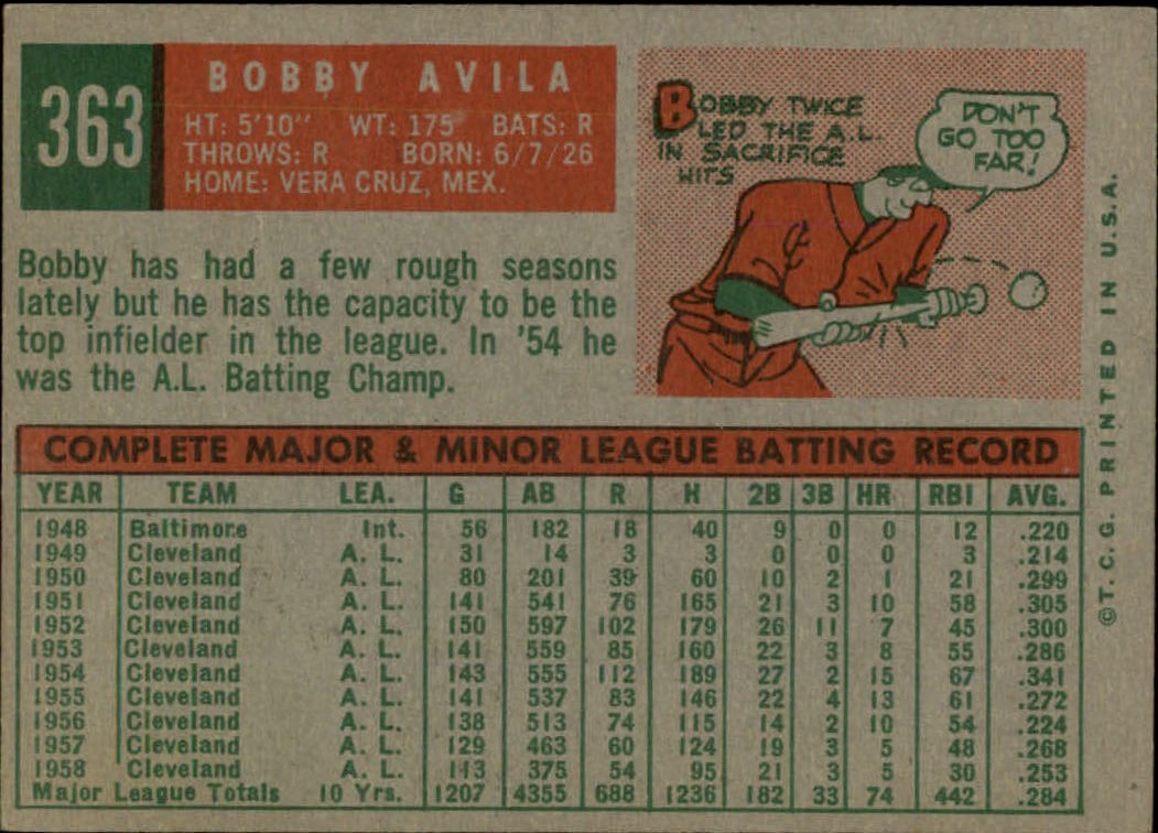 1959 TOPPS BASEBALL ASSORTED SINGLES U-PICK #362-556 - Picture 9 of 488
