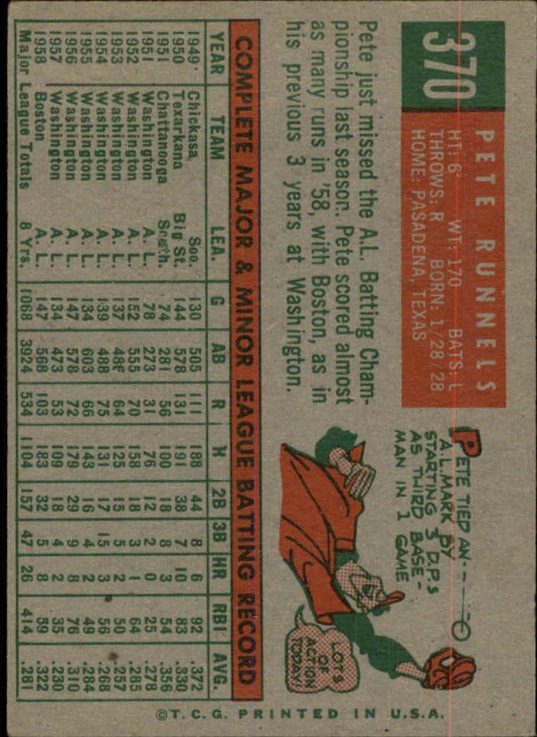 1959 TOPPS BASEBALL ASSORTED SINGLES U-PICK #362-556 - Picture 27 of 488