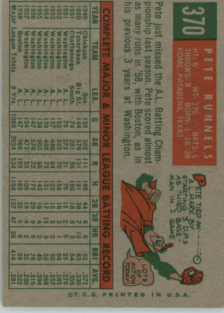 1959 TOPPS BASEBALL ASSORTED SINGLES U-PICK #362-556 - Picture 31 of 488