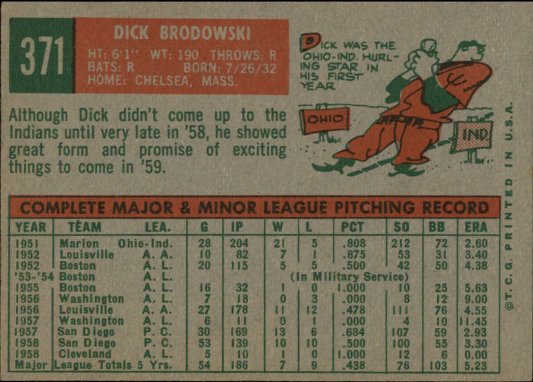 1959 TOPPS BASEBALL ASSORTED SINGLES U-PICK #362-556 - Picture 33 of 488