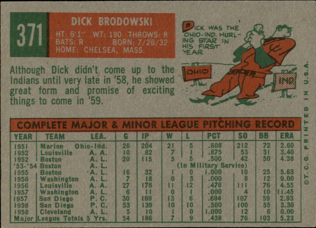 1959 TOPPS BASEBALL ASSORTED SINGLES U-PICK #362-556 - Picture 37 of 488