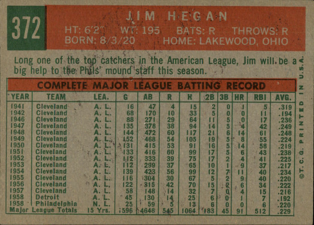 1959 TOPPS BASEBALL ASSORTED SINGLES U-PICK #362-556 - Picture 43 of 488