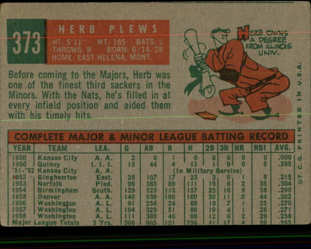 1959 TOPPS BASEBALL ASSORTED SINGLES U-PICK #362-556 - Picture 47 of 488