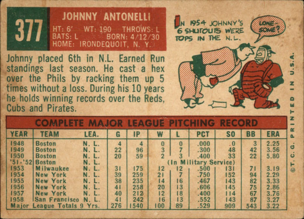 1959 TOPPS BASEBALL ASSORTED SINGLES U-PICK #362-556 - Picture 65 of 488