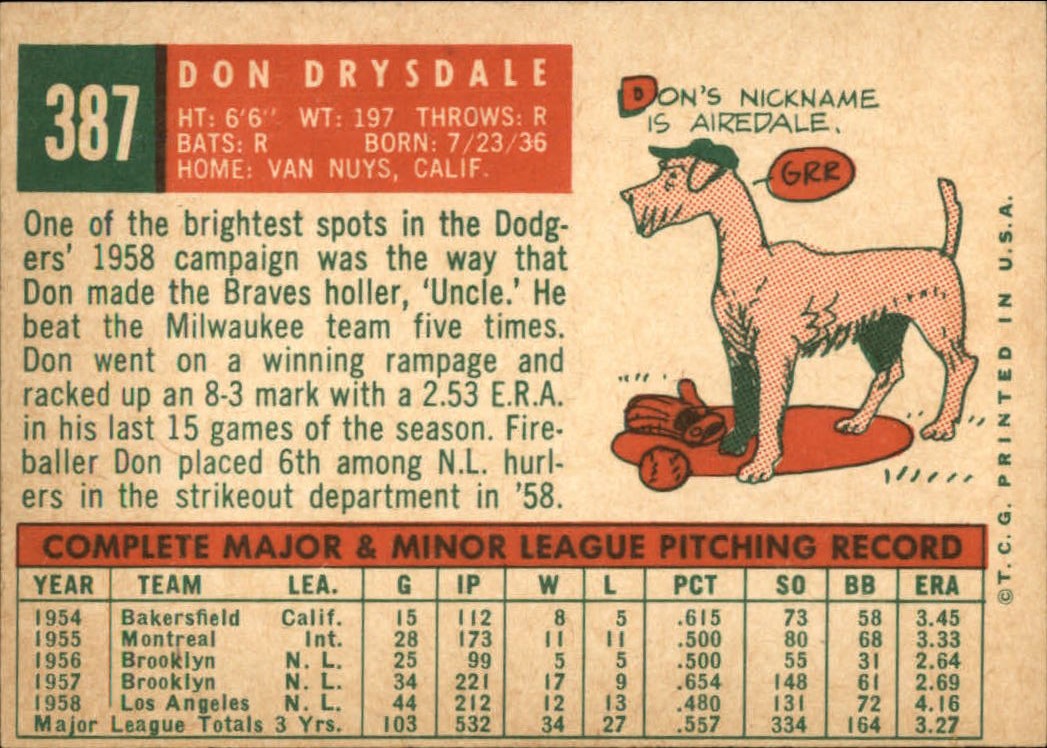 1959 TOPPS BASEBALL ASSORTED SINGLES U-PICK #362-556 - Picture 107 of 488