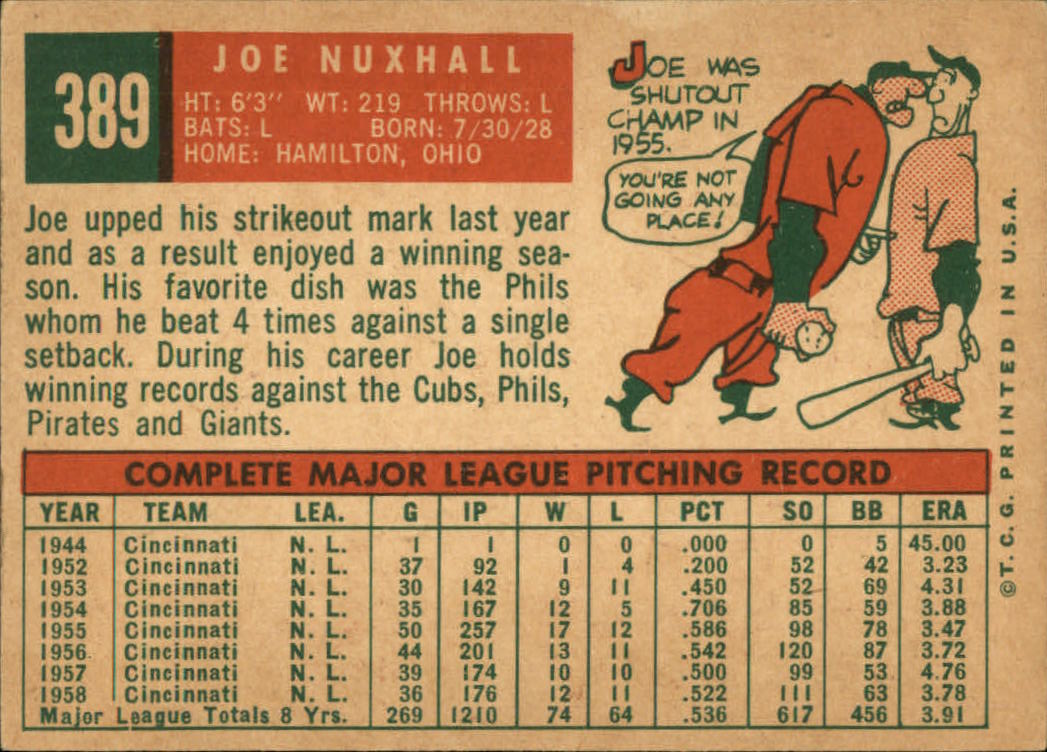 1959 TOPPS BASEBALL ASSORTED SINGLES U-PICK #362-556 - Picture 119 of 488