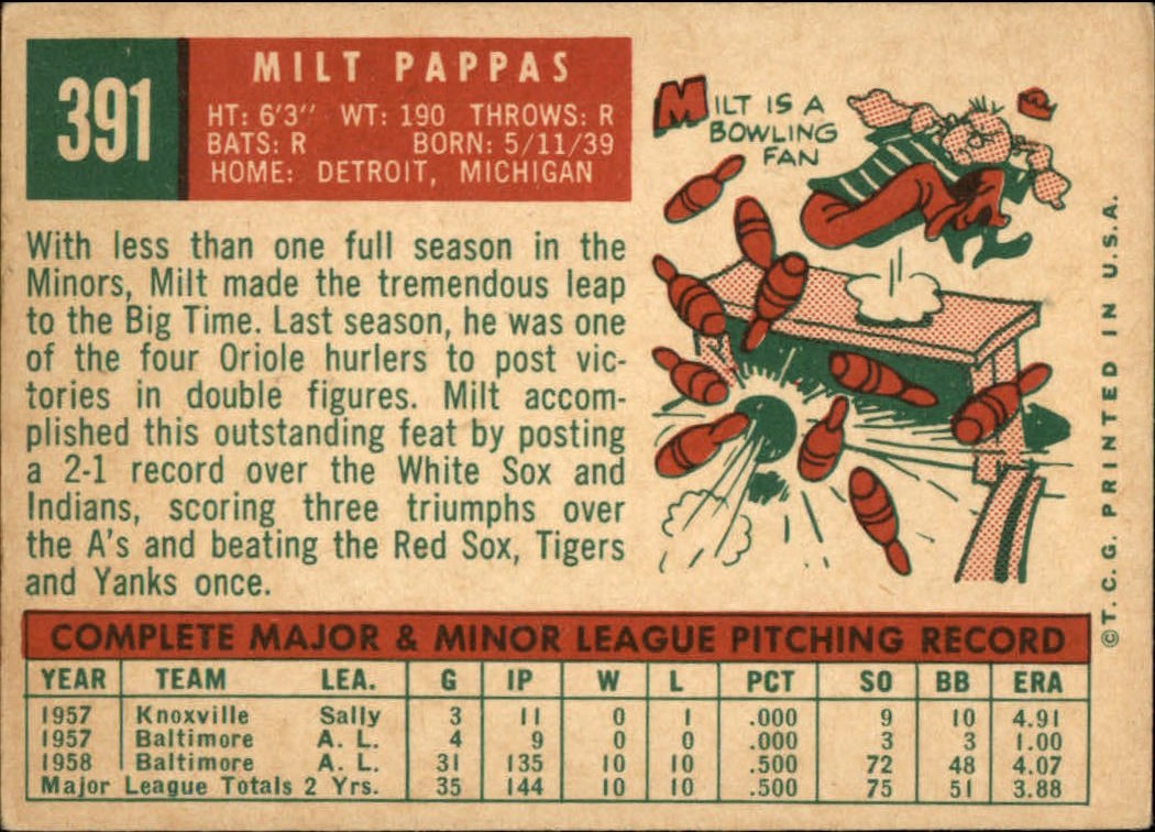 1959 TOPPS BASEBALL ASSORTED SINGLES U-PICK #362-556 - Picture 123 of 488