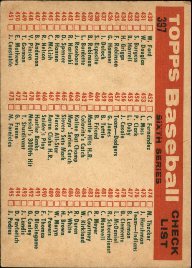 1959 TOPPS BASEBALL ASSORTED SINGLES U-PICK #362-556 - Picture 151 of 488