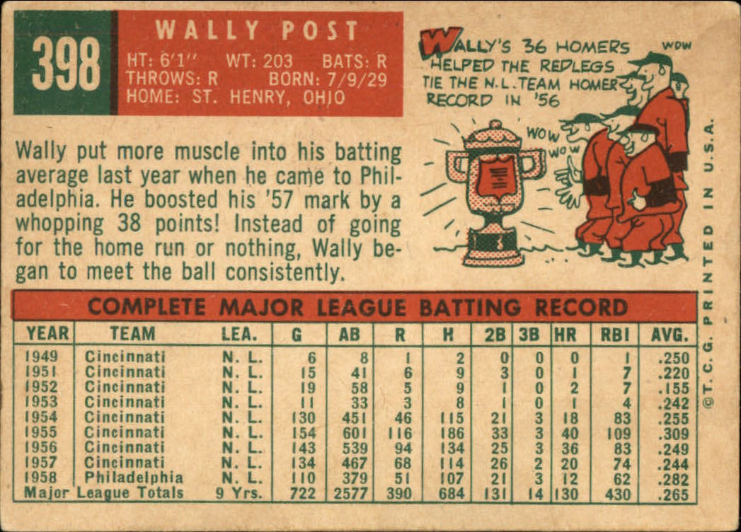 1959 TOPPS BASEBALL ASSORTED SINGLES U-PICK #362-556 - Picture 155 of 488