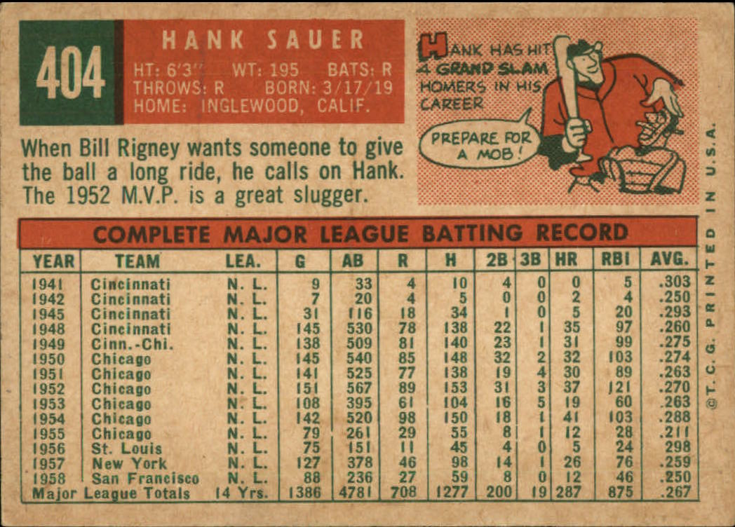 1959 TOPPS BASEBALL ASSORTED SINGLES U-PICK #362-556 - Picture 181 of 488