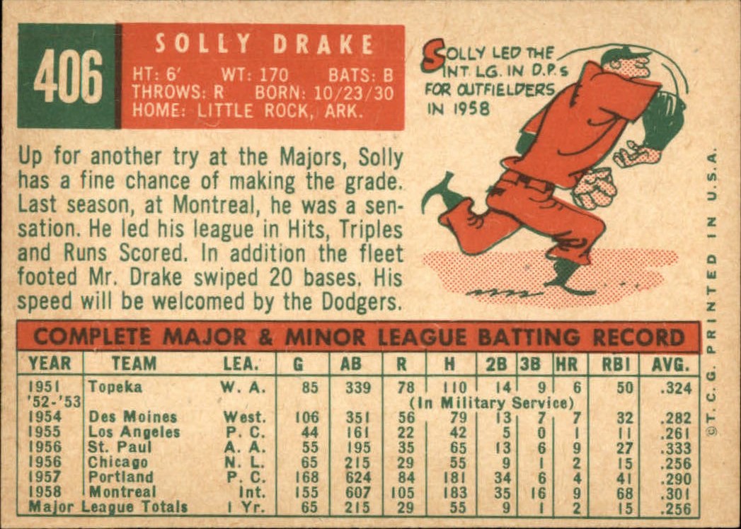 1959 TOPPS BASEBALL ASSORTED SINGLES U-PICK #362-556 - Picture 195 of 488