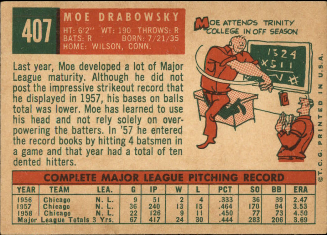 1959 TOPPS BASEBALL ASSORTED SINGLES U-PICK #362-556 - Picture 199 of 488