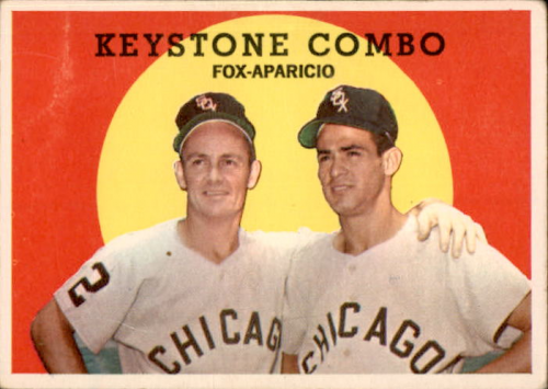 1959 Topps #408 Keystone Combo/Nellie Fox/Luis Aparicio