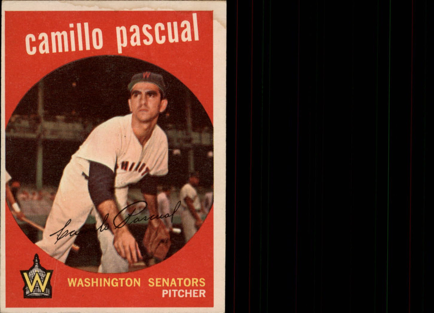1959 Topps #413 Camilo Pascual UER/Listed as Camillo/on front and Pasqual/on back