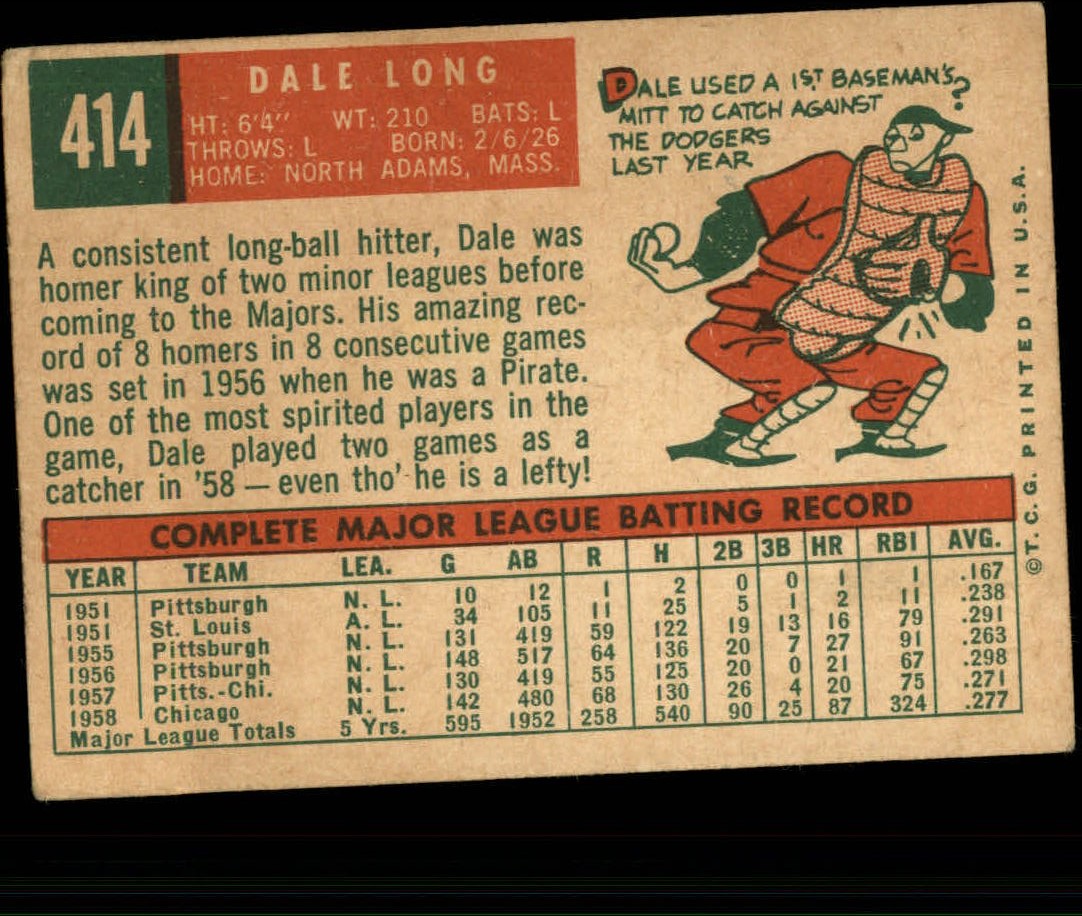 1959 TOPPS BASEBALL ASSORTED SINGLES U-PICK #362-556 - Picture 236 of 488