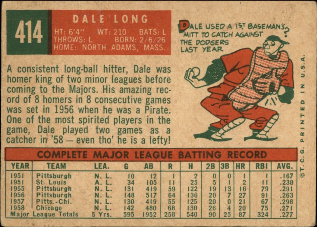 1959 TOPPS BASEBALL ASSORTED SINGLES U-PICK #362-556 - Picture 238 of 488