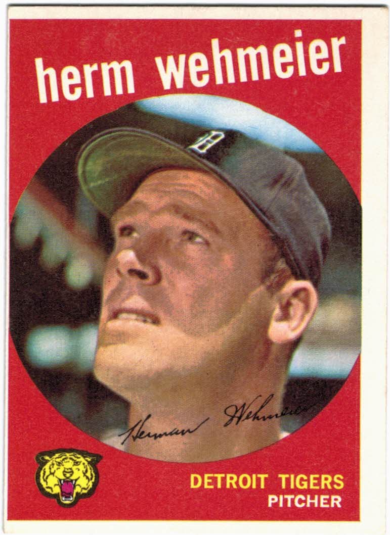 1959 Topps #421 Herman Wehmeier