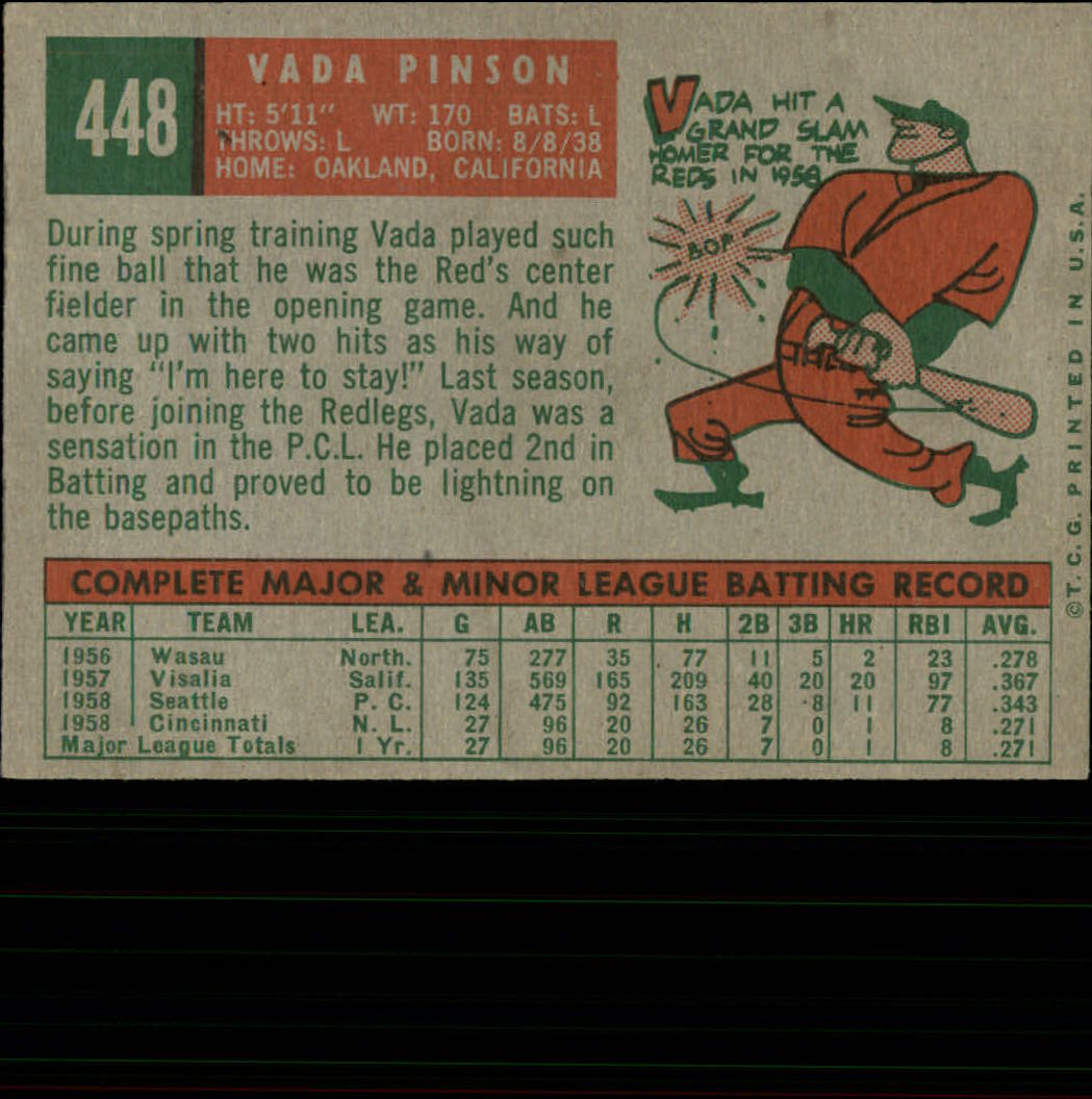 1959 TOPPS BASEBALL ASSORTED SINGLES U-PICK #362-556 - Picture 324 of 488