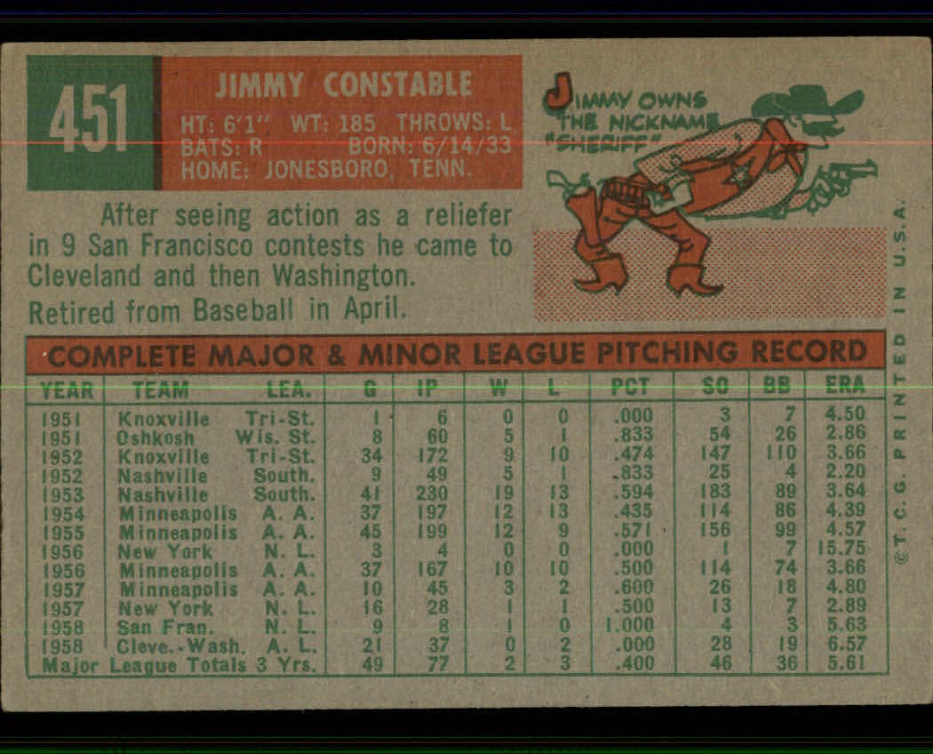 1959 TOPPS BASEBALL ASSORTED SINGLES U-PICK #362-556 - Picture 330 of 488