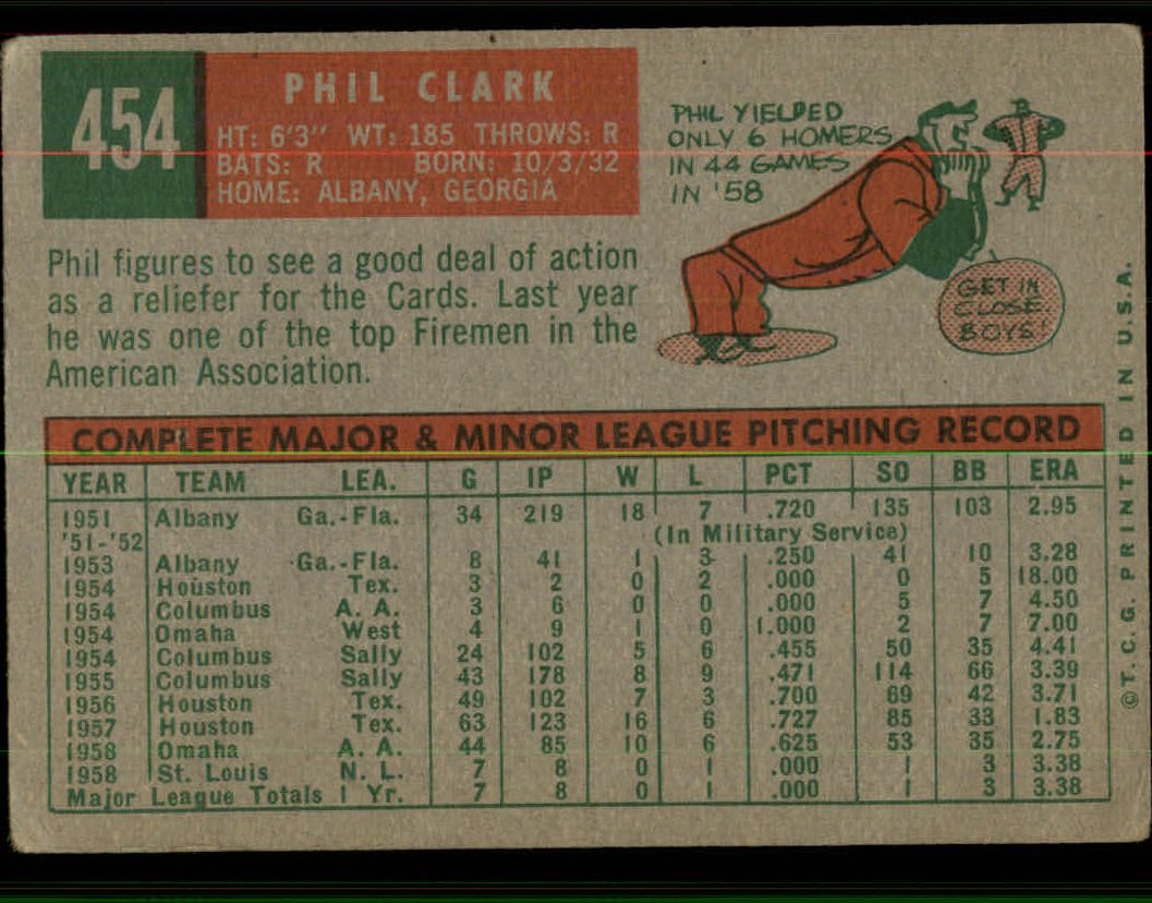 1959 TOPPS BASEBALL ASSORTED SINGLES U-PICK #362-556 - Picture 340 of 488