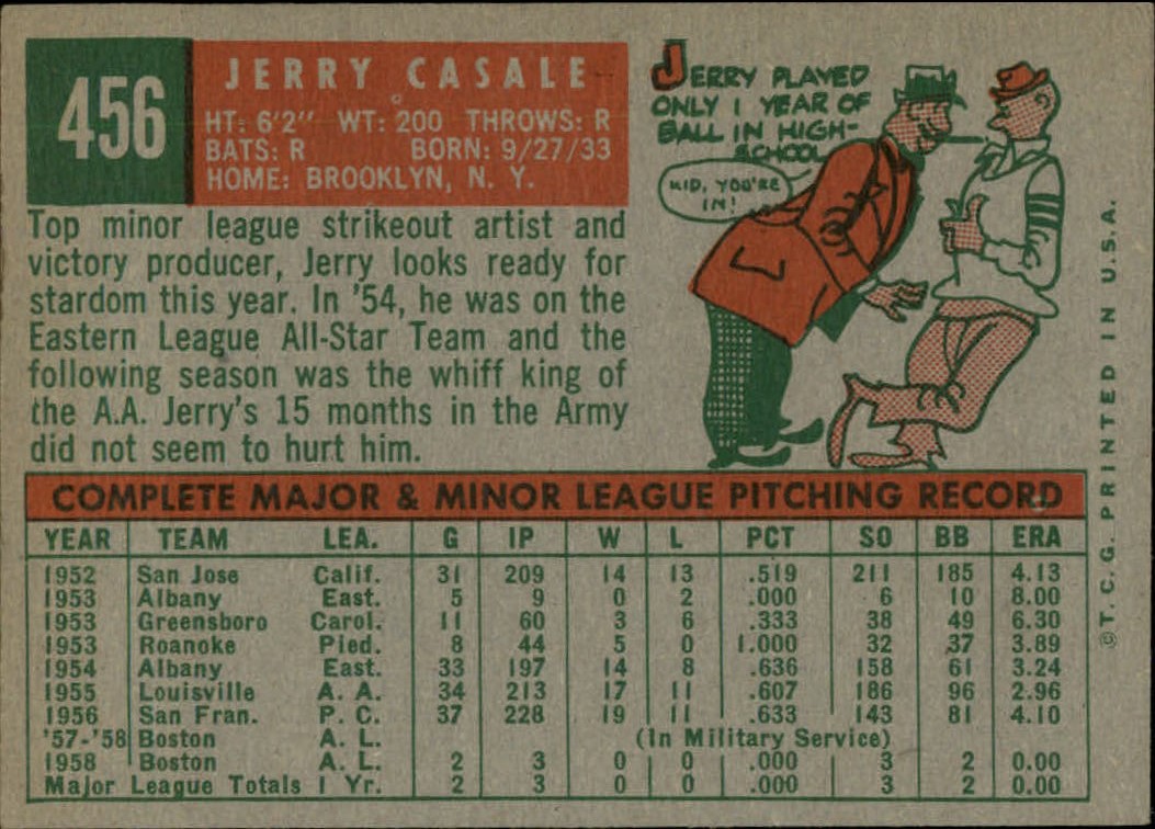 1959 TOPPS BASEBALL ASSORTED SINGLES U-PICK #362-556 - Picture 344 of 488