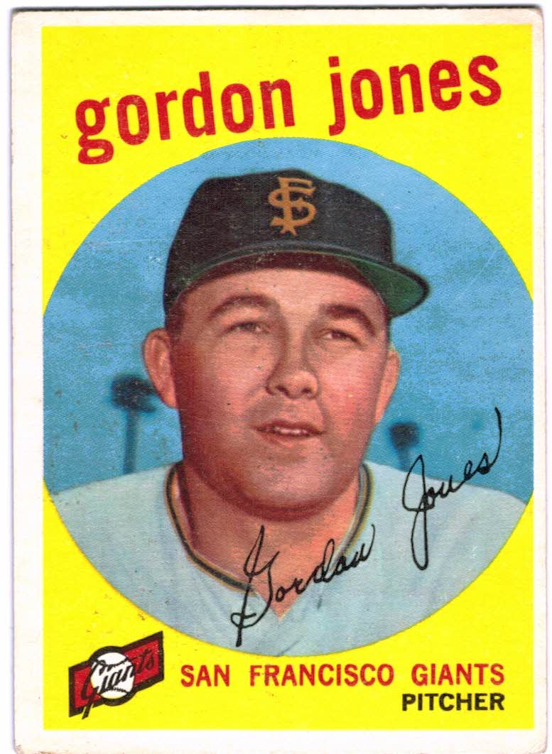 1959 Topps #458 Gordon Jones