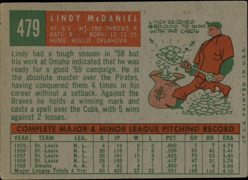 1959 TOPPS BASEBALL ASSORTED SINGLES U-PICK #362-556 - Picture 392 of 488